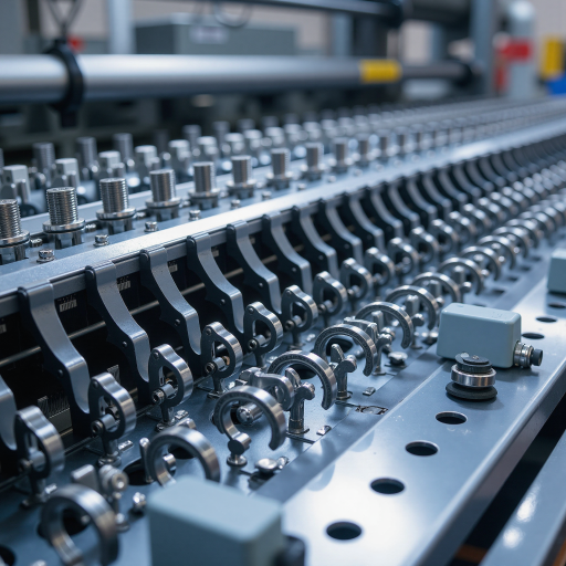 FUNATECH船越龙产品展示，精密机械配件，工业制造用品，金属材质，整齐摆放