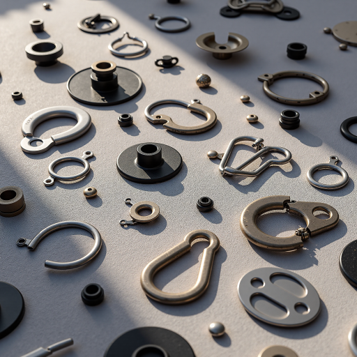 TUSE产品展示，精密制造配件，工业用品，金属材质，整齐摆放