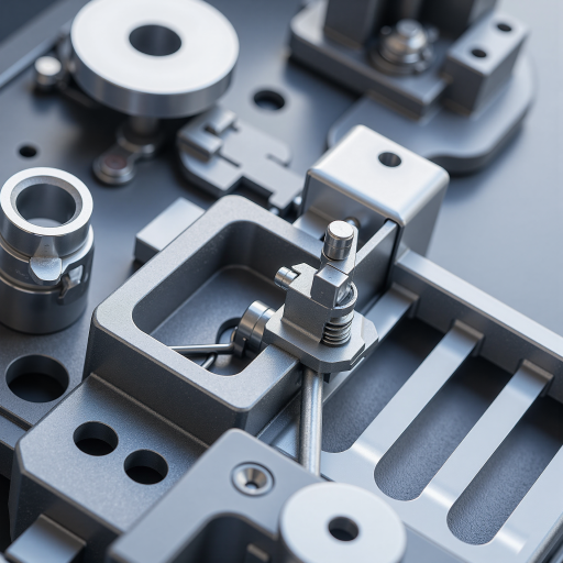 IMAO今尾产品展示，精密夹具，金属材质，工业自动化配件，整齐摆放